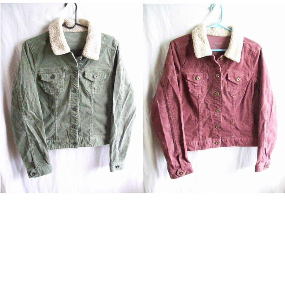 Sonoma Cropped Corduroy Jacket Bundle - Size Large